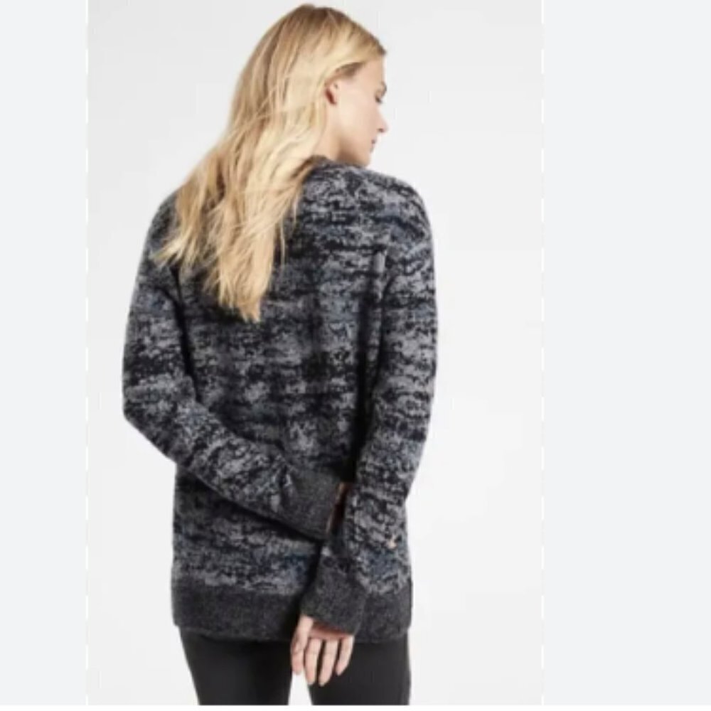 Atheta Westlake Textured Merino Wool Cardigan Fog Camo Cool - Picture 3 of 12